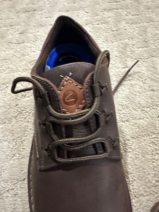 Clark’s Collection Men\'s Casual Brown Leather Lace-Up Shoes size 11 main image 6